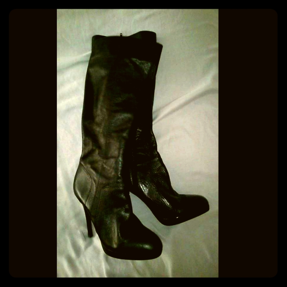 ⚡Sale⚡High heel black leather boots